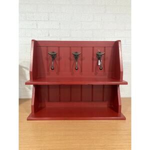 Pottery Barn Kids shelves with hooks